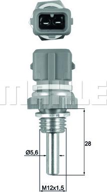 MAHLE TSE 19 - Sonde de température, liquide de refroidissement cwaw.fr