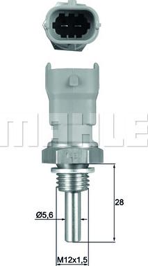 MAHLE TSE10 - Sonde de température, liquide de refroidissement cwaw.fr