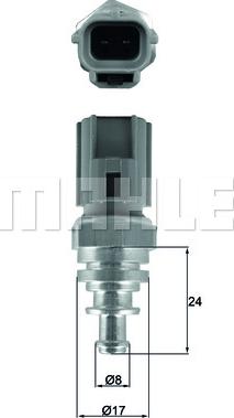 MAHLE TSE 29 - Sonde de température, liquide de refroidissement cwaw.fr