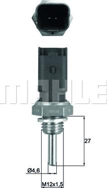 MAHLE TSE 25 - Sonde de température, liquide de refroidissement cwaw.fr