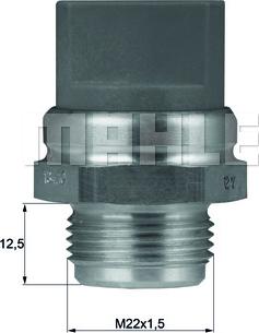 MAHLE TSW 9D - Interrupteur de température, ventilateur de radiateur cwaw.fr