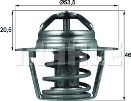 MAHLE TX 91 89 D - Thermostat d'eau cwaw.fr