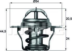 MAHLE TX 4 92D - Thermostat d'eau cwaw.fr