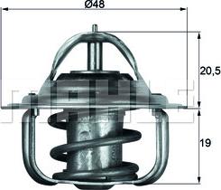 MAHLE TX 5 92D - Thermostat d'eau cwaw.fr