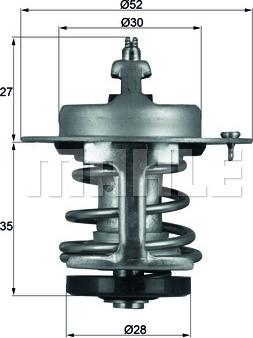 MAHLE TX 69 79 - Thermostat d'eau cwaw.fr