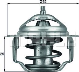 MAHLE TX 64 88 - Thermostat d'eau cwaw.fr