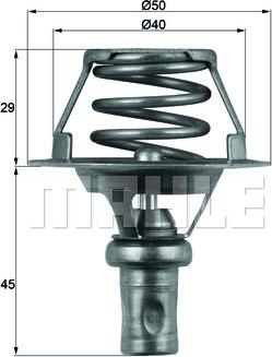 MAHLE TX 66 91D - Thermostat d'eau cwaw.fr