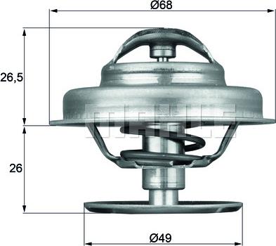 MAHLE TX 62 89 - Thermostat d'eau cwaw.fr