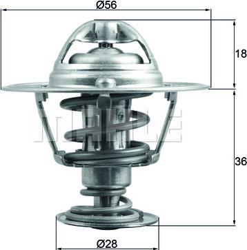 MAHLE TX 199 88D - Thermostat d'eau cwaw.fr