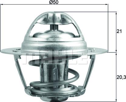 MAHLE TX 196 83D - Thermostat d'eau cwaw.fr