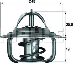 MAHLE TX 1 92 D - Thermostat d'eau cwaw.fr