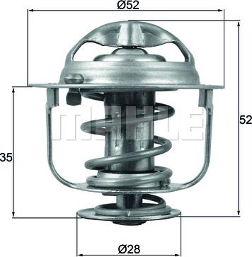 MAHLE TX 165 88D - Thermostat d'eau cwaw.fr