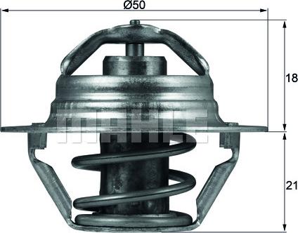 MAHLE TX 100 89 D - Thermostat d'eau cwaw.fr