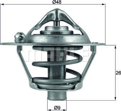 MAHLE TX 108 82D - Thermostat d'eau cwaw.fr