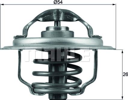 MAHLE TX 111 87D - Thermostat d'eau cwaw.fr