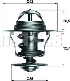 MAHLE TX 12 88D - Thermostat d'eau cwaw.fr