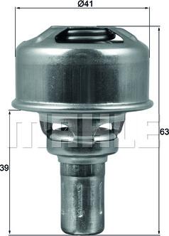 MAHLE TX 174 86 - Thermostat d'eau cwaw.fr