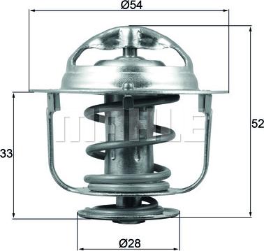 MAHLE TX 176 82D - Thermostat d'eau cwaw.fr