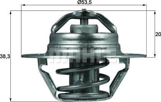 MAHLE TX 88 88D - Thermostat d'eau cwaw.fr