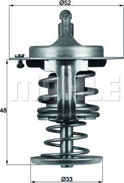 MAHLE TX 82 80D - Thermostat d'eau cwaw.fr