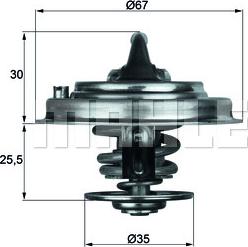 MAHLE TX 34 82D - Thermostat d'eau cwaw.fr