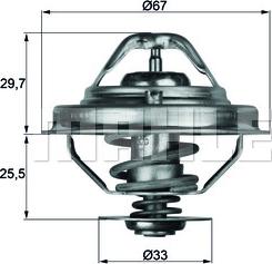 MAHLE TX 38 80D - Thermostat d'eau cwaw.fr