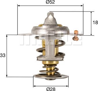 MAHLE TX 327 92D - Thermostat d'eau cwaw.fr