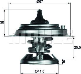 MAHLE TX 29 85 D - Thermostat d'eau cwaw.fr