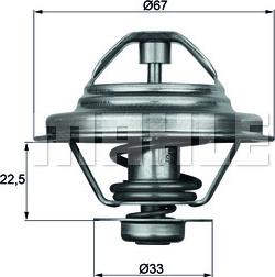 MAHLE TX 24 80D - Thermostat d'eau cwaw.fr