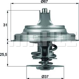 MAHLE TX 25 80D - Thermostat d'eau cwaw.fr