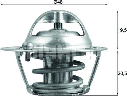 MAHLE TX 204 82D - Thermostat d'eau cwaw.fr