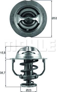 MAHLE TX 200 90D - Thermostat d'eau cwaw.fr