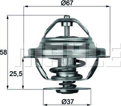 MAHLE TX 20 80D - Thermostat d'eau cwaw.fr