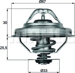 MAHLE TX 28 92D - Thermostat d'eau cwaw.fr