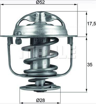 MAHLE TX 288 82D - Thermostat d'eau cwaw.fr