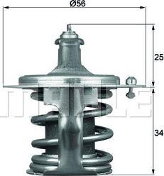 MAHLE TX 79 78D - Thermostat d'eau cwaw.fr