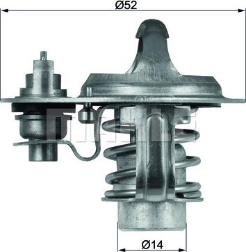 MAHLE TX 76 88 D - Thermostat d'eau cwaw.fr