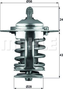 MAHLE TX 70 82 - Thermostat d'eau cwaw.fr