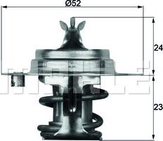 MAHLE TX 7 88D S - Thermostat d'eau cwaw.fr