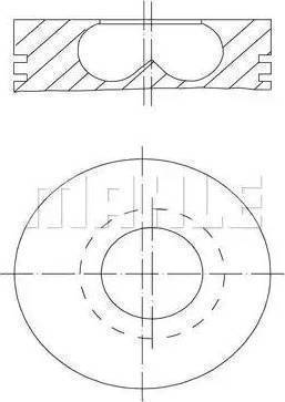 MAHLE 009 50 02 - Piston cwaw.fr