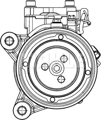 MAHLE ACP 598 000P - Compresseur, climatisation cwaw.fr