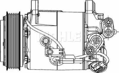 MAHLE ACP 598 000P - Compresseur, climatisation cwaw.fr