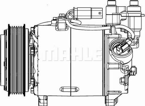 MAHLE ACP 598 000P - Compresseur, climatisation cwaw.fr