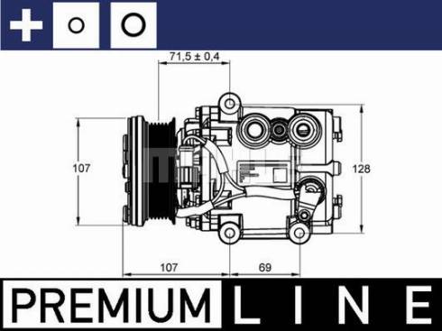 MAHLE ACP 859 000P - Compresseur, climatisation cwaw.fr