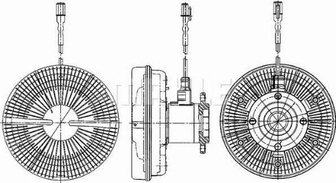 MAHLE CFC 203 000P - Embrayage, ventilateur de radiateur cwaw.fr