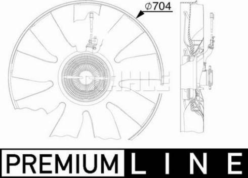 MAHLE CFF 509 000P - Ventilateur, refroidissement du moteur cwaw.fr