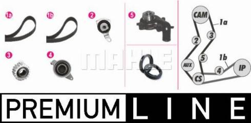 MAHLE CPK 56 000P - Pompe à eau + kit de courroie de distribution cwaw.fr