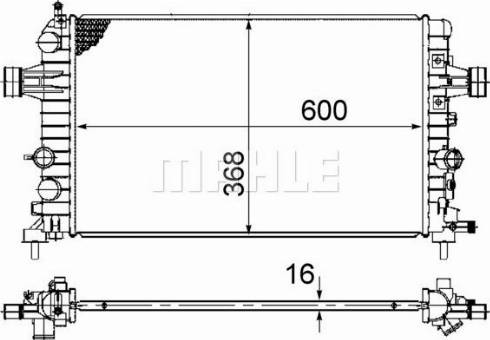 MAHLE CR 919 000S - Radiateur, refroidissement du moteur cwaw.fr