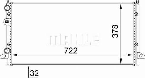 MAHLE CR 509 000P - Radiateur, refroidissement du moteur cwaw.fr