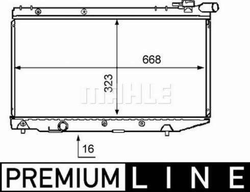 MAHLE CR 196 000P - Radiateur, refroidissement du moteur cwaw.fr